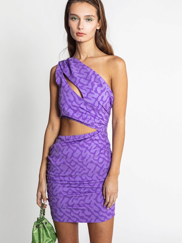 Amaya Dress Purple print