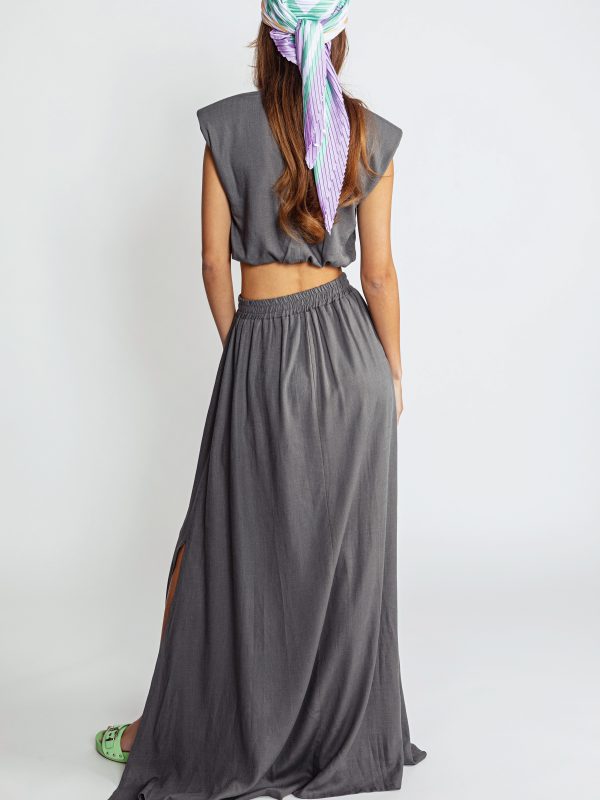 Geo Linen Skirt